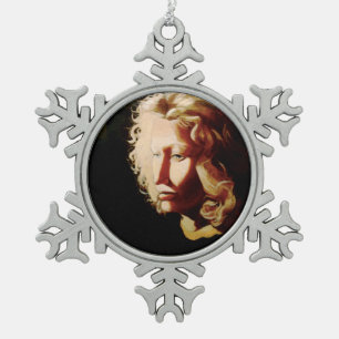 MUTTER-ZINN-VERZIERUNG SCHNEEFLOCKEN Zinn-Ornament