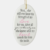 Mutter-Zitat Keramik Ornament (Rechts)