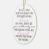 Mutter-Zitat Keramikornament (Links)