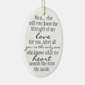 Mutter-Zitat Keramikornament (Rechts)