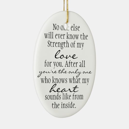 Mutter-Zitat Keramikornament (Rechts)