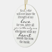 Mutter-Zitat Keramikornament (Links)
