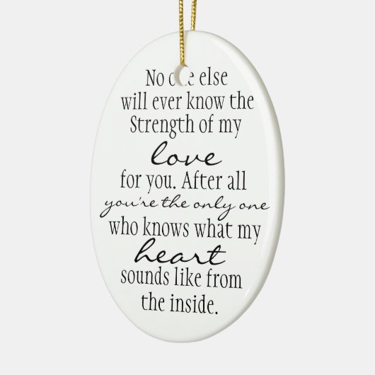 Mutter-Zitat Keramikornament (Links)