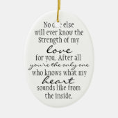 Mutter-Zitat Keramikornament (Vorne)