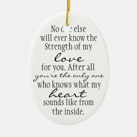 Mutter-Zitat Keramikornament (Vorne)