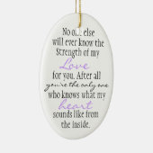 Mutter-Zitat Keramikornament (Rechts)
