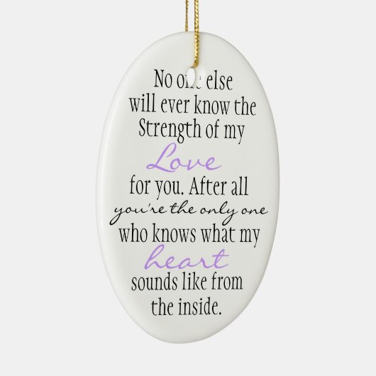 Mutter-Zitat Keramikornament (Rechts)