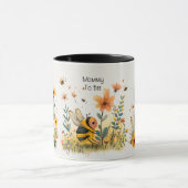Mutter zu Biene - Muttertag "Garten der Liebe" Tasse (Zentrum)