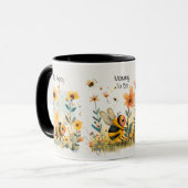 Mutter zu Biene - Muttertag "Garten der Liebe" Tasse (Vorderseite Links)