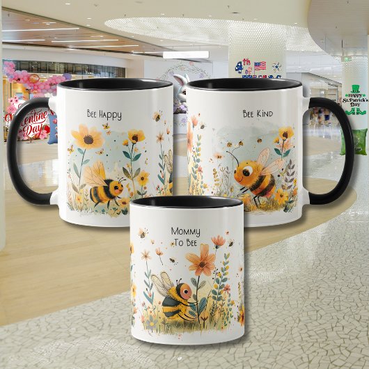 Mutter zu Biene - Muttertag "Garten der Liebe" Tasse