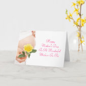 Mutter-Zu-Ist Karte der Mutter Tages (Gelbe Blume)