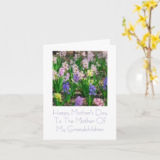 "Mutter zu meinen Enkelkindern" Karte der Mutter (Gelbe Blume)