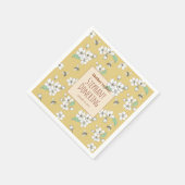 Mutter zu Satin Gold Baby Dusche Serviette (Ecke)