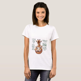 Mutter zu sein Giraffe Fetus Nachrichten Funny Gre T-Shirt