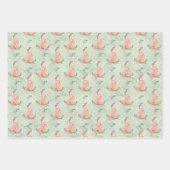 Mutter zu sein schwanger Rosa Grün und Tan Geschenkpapier Set (Vorderseite)