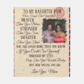 Mutter zu Tochter Foto Fleece Blanket (Vorderseite)