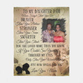 Mutter zu Tochter-Foto Fleecedecke (Vorderseite)