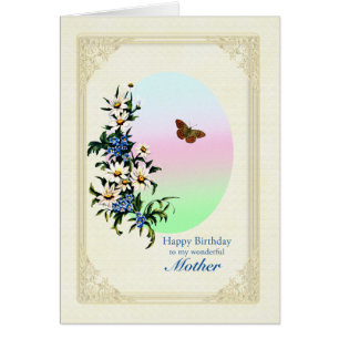 Mutter zum Geburtstag mit Blume
