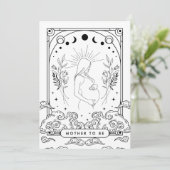 Mutter zur Einladung zur Kinderdusche (Stehend Vorderseite)