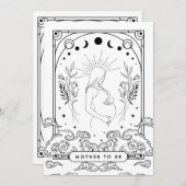 Mutter zur Einladung zur Kinderdusche (Vorne/Hinten)