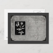 Mutter zur Postkarte der Tochter (Vorne/Hinten)