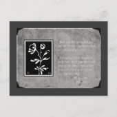 Mutter zur Postkarte der Tochter (Vorderseite)