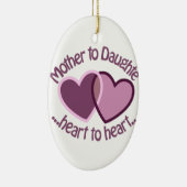 Mutter zur Tochter Keramik Ornament (Rechts)