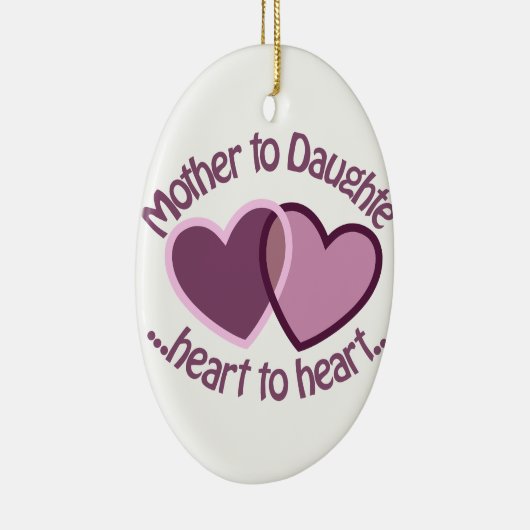 Mutter zur Tochter Keramik Ornament (Rechts)