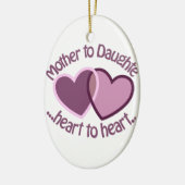 Mutter zur Tochter Keramik Ornament (Links)