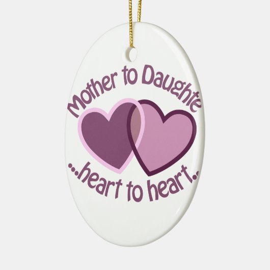 Mutter zur Tochter Keramik Ornament (Links)