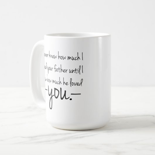 Mutter zur Tochter-Zitat-Kaffee-Tasse Kaffeetasse (Vorderseite Links)