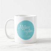 Mutter-zusammen blaue Logo-Kaffee-Tasse Kaffeetasse (Links)