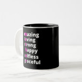 Mutter Zweifarbige Tasse (Vorderseite Links)