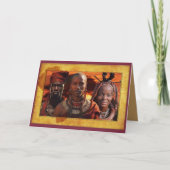 Mütterafrika feiern dankeskarte (Vorderseite)