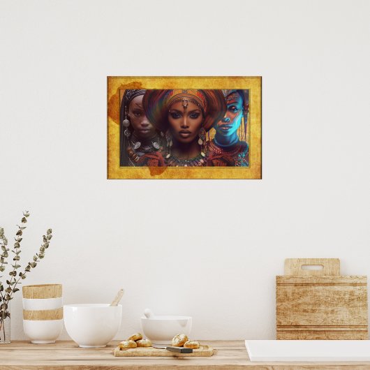 Mütterafrika feiern poster (Küche)