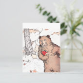 Mutterbär Carry Prairie Dog Postkarte (Stehend Vorderseite)