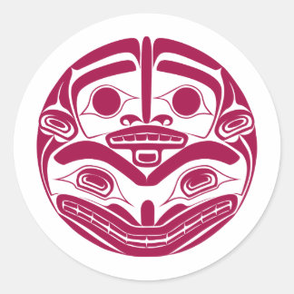 'Mutterbär' Runder Aufkleber