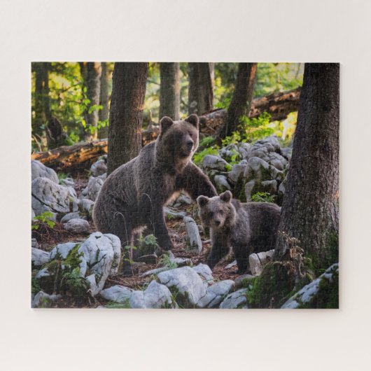 Mutterbär und -keule Slowenien Puzzle (Horizontal)