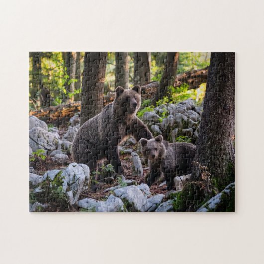 Mutterbär und -keule Slowenien Puzzle (Horizontal)