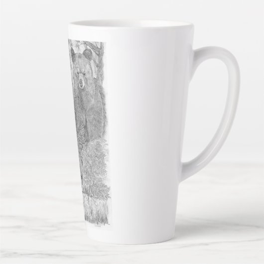 Mutterbär und Kub Latte Tasse (Rechts)