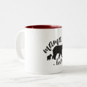 Mutterbärn-Tasse Zweifarbige Tasse (Vorderseite Links)