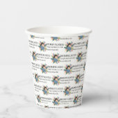 Mutterbewusstseins-Definition Florales Mutterbild- Pappbecher (Vorderseite)
