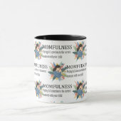 Mutterbewusstseins-Definition Florales Mutterbild- Tasse (Zentrum)