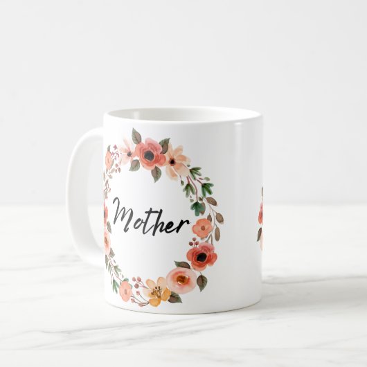 Mutterblume Kaffeetasse (Vorderseite Links)