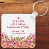 Mutterblume Schlüsselanhänger (Rückseite)