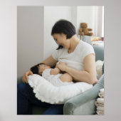 Mutterbrust fütternd Baby Poster (Vorne)