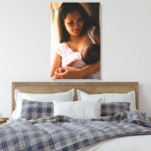 Mutterbrust füttre Neugeborene Leinwanddruck (Insitu (Schlafzimmer))
