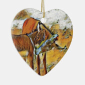 MutterBurro u. Sohn-Verzierung Keramik Ornament (Rechts)