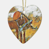 MutterBurro u. Sohn-Verzierung Keramik Ornament (Links)