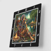 Mutterdämmerung: Adlerhorst Quadratische Wanduhr (Winkel)